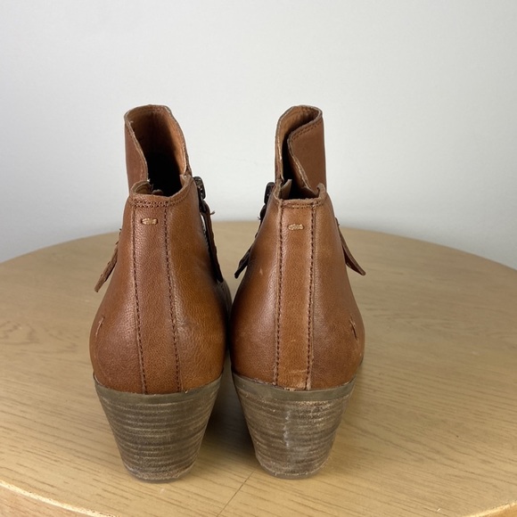 Frye Women’s 10 Brown Leather Judith Side Zip Ankle Boots Business Casual - Picture 5 of 8